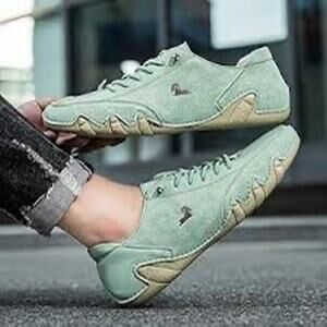 ASUS Barefeet Mint Green Leather Sneakers Mens Sz 43